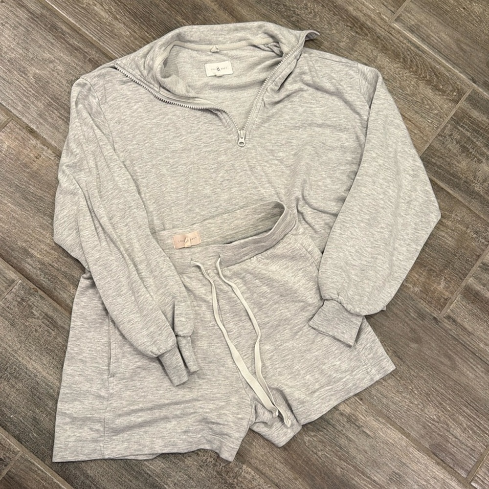 Lou & Grey Lounge Set - sweatshirt & shorts!
